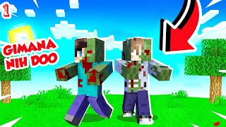 KITA DIKUTUK JADI ZOMBIE PALING KOCAK DI MINECRAFT  SURVIVAL BERAK S3 1 [upl. by Ninon722]