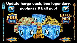 Update harga coin cash box legendary poolpass 8 ball pool [upl. by Anyahs]