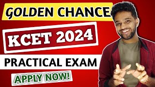 GOLDEN CHANCE  WRITE KCET PRACTICAL EXAM 2024 TO GET AGRICULTURE QUOTA  KCET APPLICATION FORM 2024 [upl. by Llahsram65]