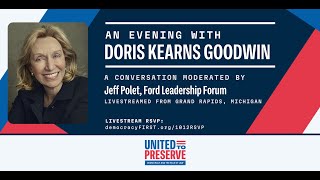 LIVESTREAM United to Preserve Democracy Event with Historian Doris Kearns Goodwin [upl. by Mortimer]