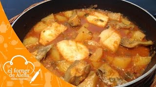 Bacalao con Patatas y Alcachofas [upl. by Aiynot]