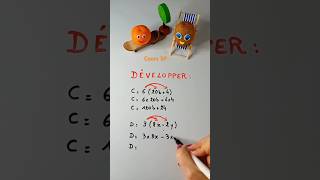 Développer une expression littérale maths college shorts shortsvideo [upl. by Ahsauqram235]