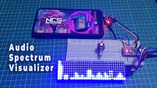 AudioMusic Spectrum Visualizer Using Arduino amp Dot Matrix Display [upl. by Sisile]