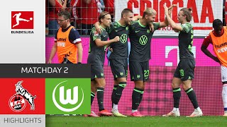 Wind with another Brace  1 FC Köln  VfL Wolfsburg 12  Highlights  MD 2 – Bundesliga 202324 [upl. by Christye]