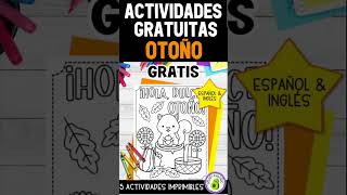 Hojas de Actividades Gratuitas Otoño aprendizaje niños aprendizajeencasa actividadesdidacticas [upl. by Kirch]