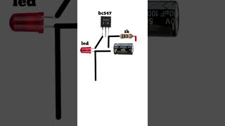 Simple and powerful LED flasher circuit using bC 547 shortsfeed [upl. by Eelrahc640]