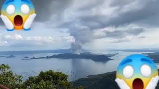 TAAL ERUPTION CAUGHT ON CAM 😱😱😱🤯 [upl. by Geof]