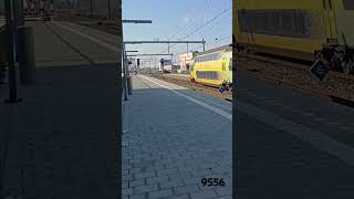 NS VIRM4 9556 Groene trein vertrekt van station Heerhugowaard 24102024 trainspotting shorts [upl. by Akisey]