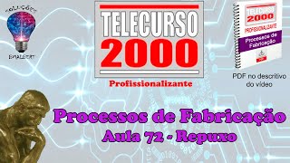 Telecurso 2000  Processos de Fabricação  72 Repuxo [upl. by Kcirdehs]