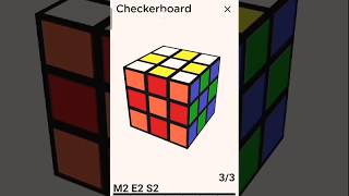 Make Checker board pattern easy method rubikscube shorts viral [upl. by Egwan89]