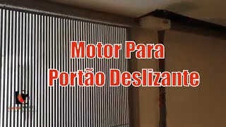 Motor Para Portão Deslizante  Motor Para Portão De Correr Alumínio  Sensor Ante Esmagamento [upl. by Annayram]