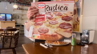 Fryspizzatest Dr Oetker Pizza Rustica Pepperoni [upl. by Olwen]