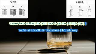 Tennessee Whisky by Chris Stapleton play along with scrolling guitar chords and lyrics [upl. by Dermot]