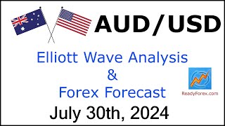 AUD USD Elliott Wave Analysis  Forex Forecast  July 30 2024  AUDUSD Analysis Today [upl. by Brandes312]