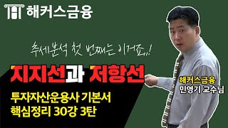 투자자산운용사 자격증 기본서 핵심정리ㅣ지지선amp저항선ㅣ해커스 투자자산운용사 금융권취업 [upl. by Yong]