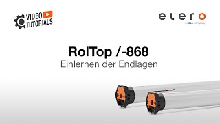 elero Tutorial  Roltop 868 Endlagen einlernen [upl. by Nohsal100]