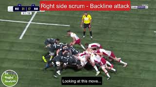 Rugby Analysis Breaking down a backs move [upl. by Shermie655]