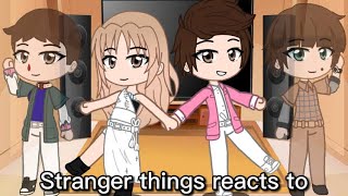 Stranger things reacts to Millie amp Noah WATCH ENDStrangerthings MillieampNoah [upl. by Arihk]