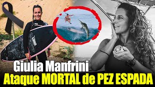 😨 ¡Ataque MORTAL de PEZ ESPADA 😨 Una surfista pierde la vida en Indonesia [upl. by Uball]