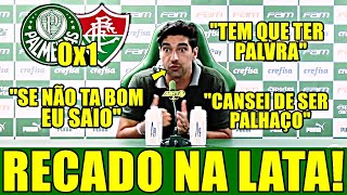 COLETIVA DE ABEL FERREIRA APÓS PALMEIRAS X FLUMINENSE [upl. by Brander]