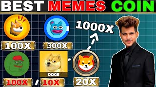 BEST MEME COIN 2025  100X 💹 BLUB  SHIBA INU  DOGE COIN  BRETT  PEPE  FLOKI  PEANUT COIN [upl. by Novoj]