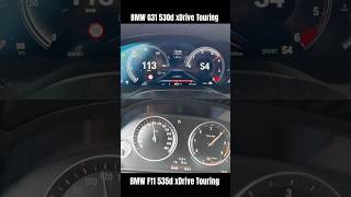 BMW G31 530d vs BMW F11 535d 0100 kmh Beschleunigung 060mph [upl. by Guadalupe]