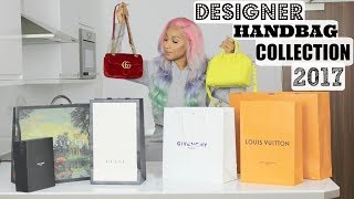 DESIGNER HANDBAG COLLECTION  GUCCI GIVENCHY CHANEL YSL LV [upl. by Hobard711]