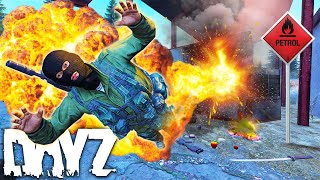 Gas Pump EXPLOSION TRAP BAITING and BLOWING UP players DayZ [upl. by Caplan]