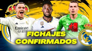 RUMORES Y FICHAJES YA CONFIRMADOS del REAL MADRID [upl. by Ahsimac]