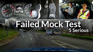 Failed Mock Driving Test in Great Britain  5 Serious Faults [upl. by Glynis302]