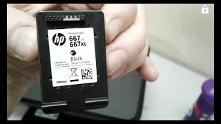 impressora Hp Deskjet 2774 está parada Como saber se dá recarregar os cartuchos 667xl black color [upl. by Hael]