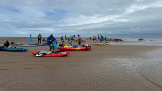 Jetskis and boats helping out at the Wirral kayak Challenge part 1 [upl. by Fransis332]