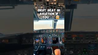 The Best Seat in Aviation if You 🤯aviation planes pilot avgeeks airline flight 747 shorts [upl. by Kcirdde]