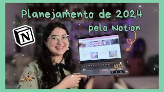 📱 Planejamento de 2024 pelo Notion  Template gratuito [upl. by Ettevey]