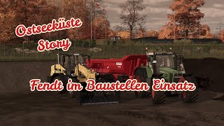 🚧Baustelle Einsatz Mutterboden fahren mit Fendt 818👷🏼‍♂️LS22 Ostseeküste Story 6 [upl. by Grayce]