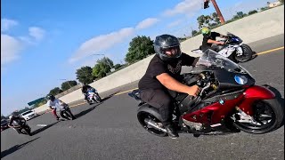 CRAZY SUPER BIKE EXPERIENCE  LA STREET RACING POV 👀🔥 [upl. by Hnid]