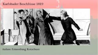 Karlsbader Beschlüsse 1819 einfach erklärt  lernenmitravende [upl. by Einamrej177]