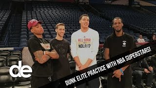 Exclusive Dunk Elite dunk practice with Aaron Gordon DeAndre Jordan and Derrick Jones Jr [upl. by Phillipe]