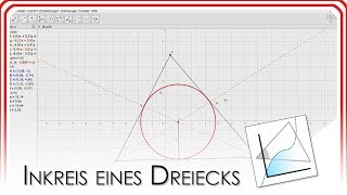 Inkreismittelpunkt und Inkreis eines Dreiecks  GeoGebra EasyGoing [upl. by Aicissej]