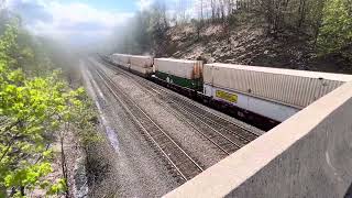 ALTOONA Pennsylvania INTERMODAL West NORFOLK SOUTHERN Railroad April 24 2024 [upl. by Osterhus717]