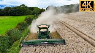 4K 2024 Heavy Machinery John Deere Harvesting Wheat Agricultural Farming JCB Tractors [upl. by Onig687]