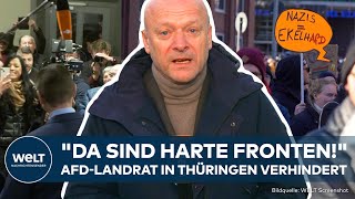 DEUTSCHLAND quotDa sind harte Frontenquot AfDLandrat in Thüringen verhindert CDUMann gewinnt Stichwahl [upl. by Atirhs532]