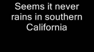 Albert Hammond  It never rains in southern California  text [upl. by Adnwahsat]