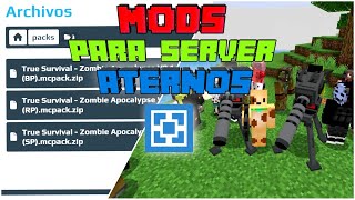 APRENDE A COMO SUBIR MODS YO TEXTURE PACKS A TU SERVIDOR ATERNOS [upl. by Krys]