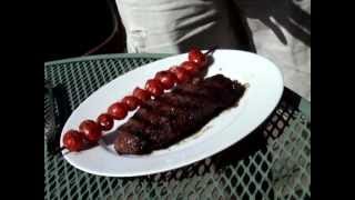 how to make Coke or beer Marinated Steak a great steak grilling recipe by Rob Barrett Jr [upl. by Anialram]