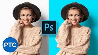 How To Change Background Color in Photoshop Fast amp Easy [upl. by Nefets]