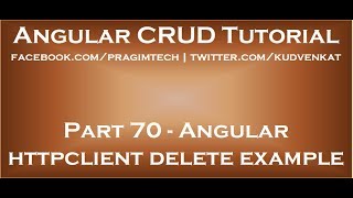 Angular httpclient delete example [upl. by Devinne]