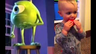 2 Year Old Monsters Inc Burp [upl. by Espy216]