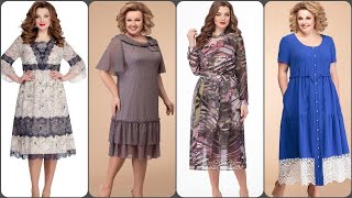 VESTIDOS PARA SENHORAS DE 40 e 50 ANOS  DICAS DE MODA [upl. by Spillar]