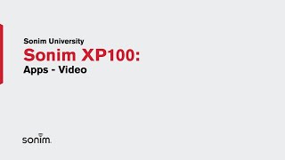 Sonim XP100  Apps  Video [upl. by Sillaw]